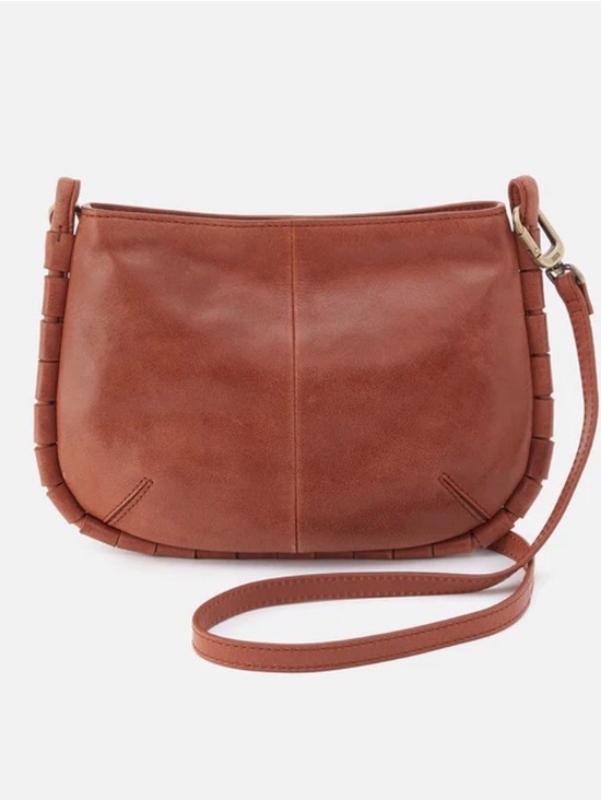 HOBO Handbags - NWT Hobo Phoebe Polished Leather Crossbody Bag Purse in Smooth Saddle Leather
